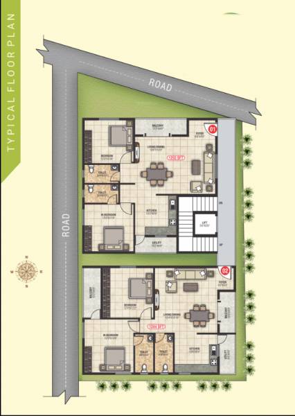  brundavanam Brundavanam Cluster Plan from 1st to 5th Floor