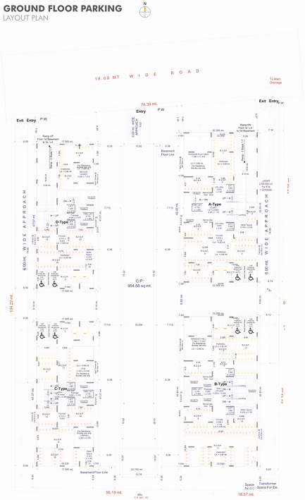  88 royals Building A,B,C,D Cluster Plan