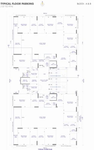 Building A & B Cluster Plan from 1st to 9th Floor 88-royals Building A & B Cluster Plan from 1st to 9th Floor