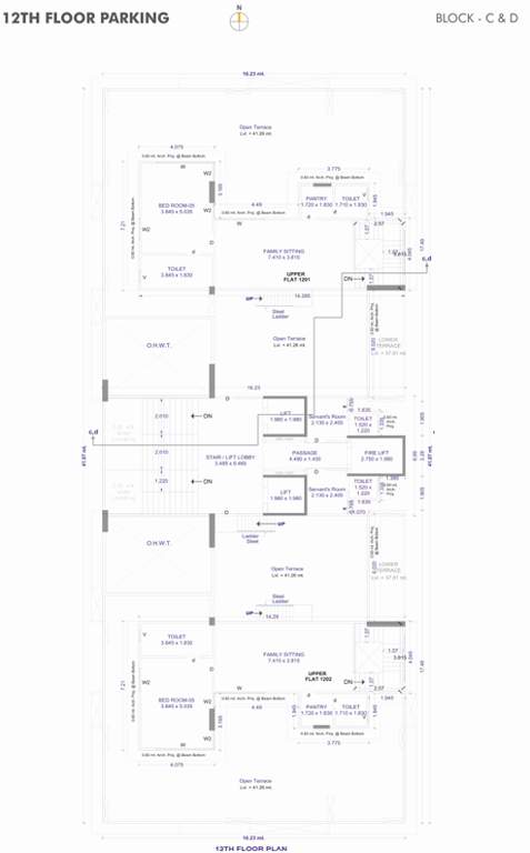  88 royals Building C & D Cluster Plan for 12th Floor