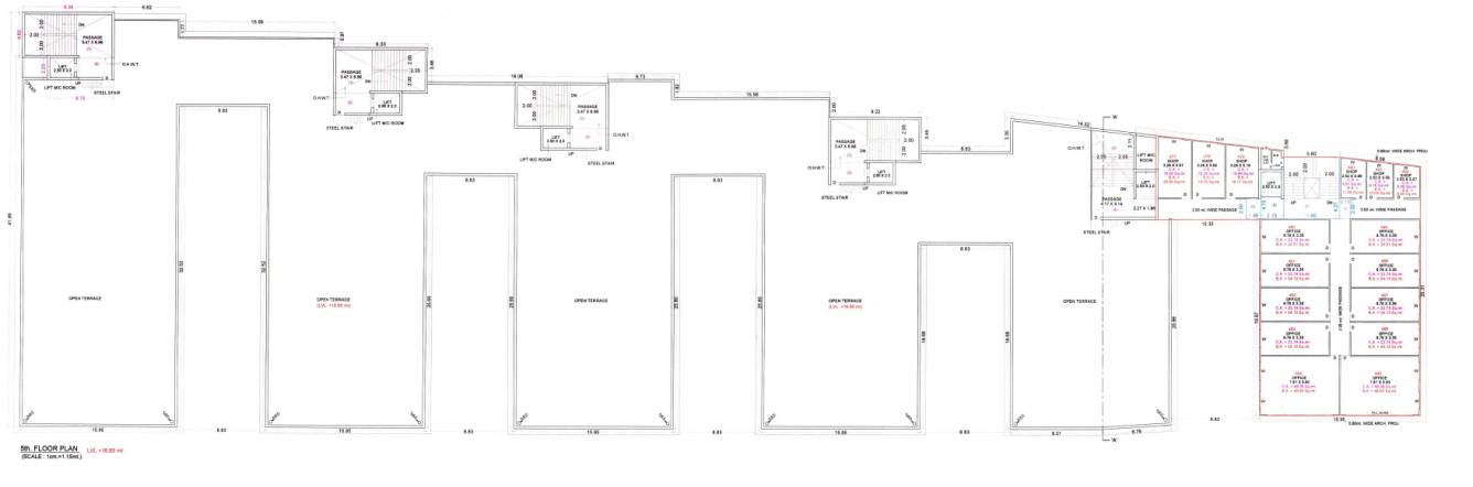 vacanza city Block L Cluster Plan for 5th Floor