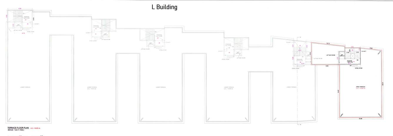 vacanza city Block L Cluster Plan for Terrace Floor