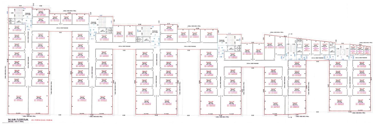 vacanza city Block L Cluster Plan from 3rd to 4th Floor