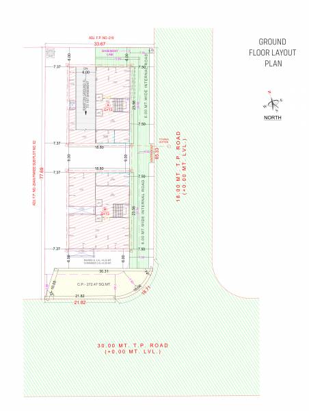  luxuria Block A, B Cluster Plan for ground Floor
