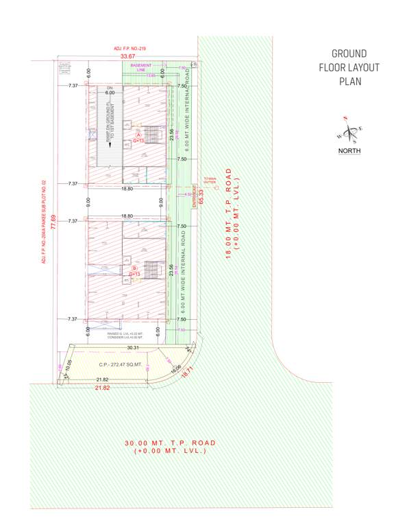  luxuria Block A, B Cluster Plan for ground Floor