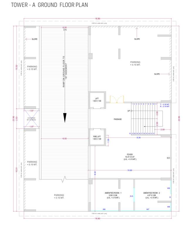  luxuria Block A Cluster Plan for ground Floor