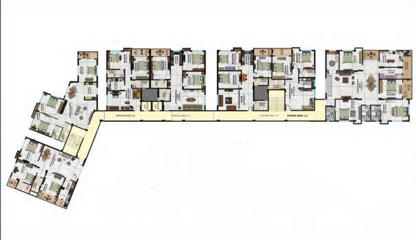 Cluster Plan from 1st to 4th Floor emerald-heights Cluster Plan from 1st to 4th Floor