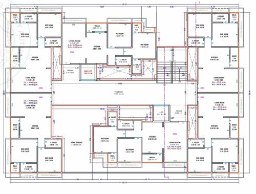  madhav-heights Madhav Heights Cluster Plan for 1st Floor