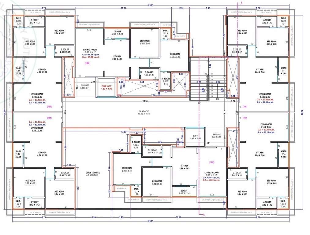 madhav heights Madhav Heights Cluster Plan for 1st Floor