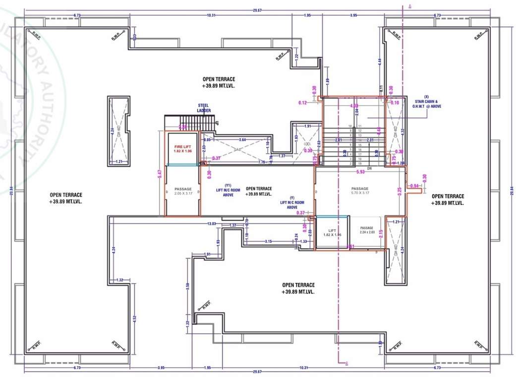 madhav heights Madhav Heights Cluster Plan for Terrace Floor