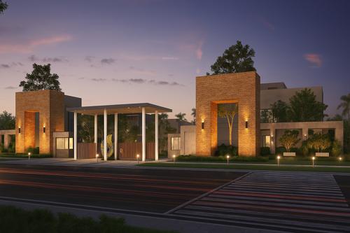  downtown Entrance Gate Security Cabin