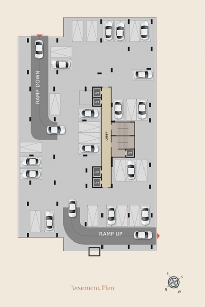  atreya A & B Cluster Plan for basment Floor