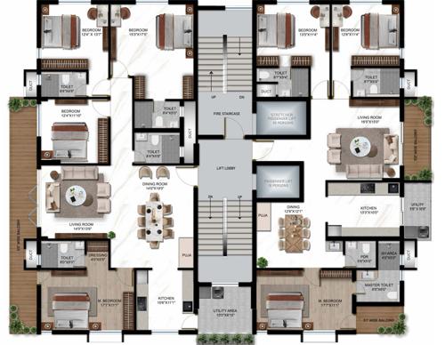 Citara Cluster Plan From 3rd, 6th To 9th Floor citara Citara Cluster Plan From 3rd, 6th To 9th Floor