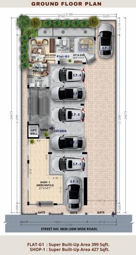  delta-infra-heights-utsav-1117-24-0830 Tower A Cluster Plan for ground Floor