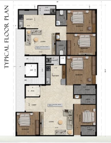  slv-tower SLV TOWER Cluster Plan from 1st to 4th Floor