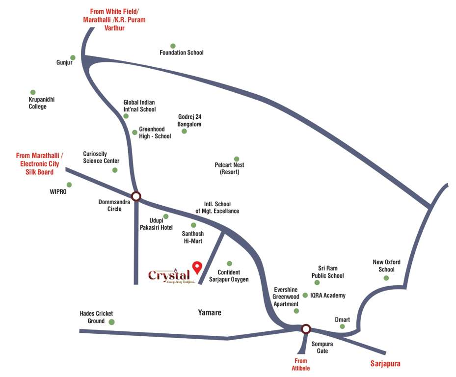  sri sai nandana crystal Location Plan