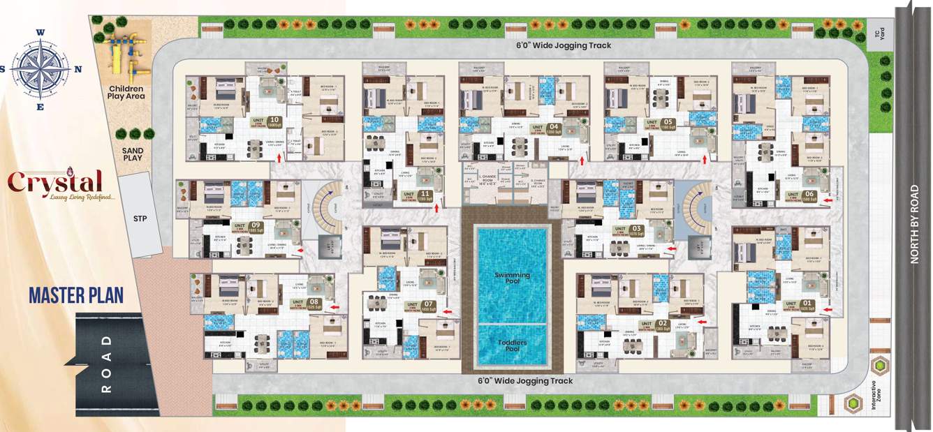  sri sai nandana crystal Master Plan