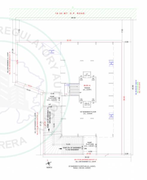  luxuria Block A Cluster Plan for 1st Basement Floor