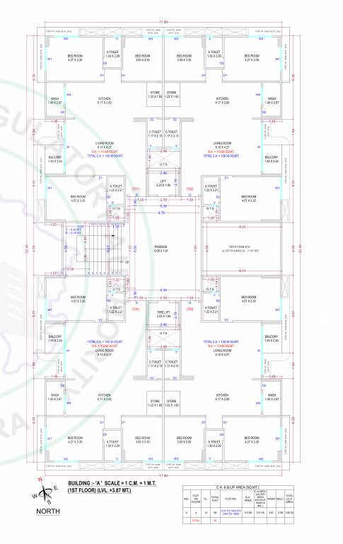  luxuria Block A Cluster Plan for 1st Floor