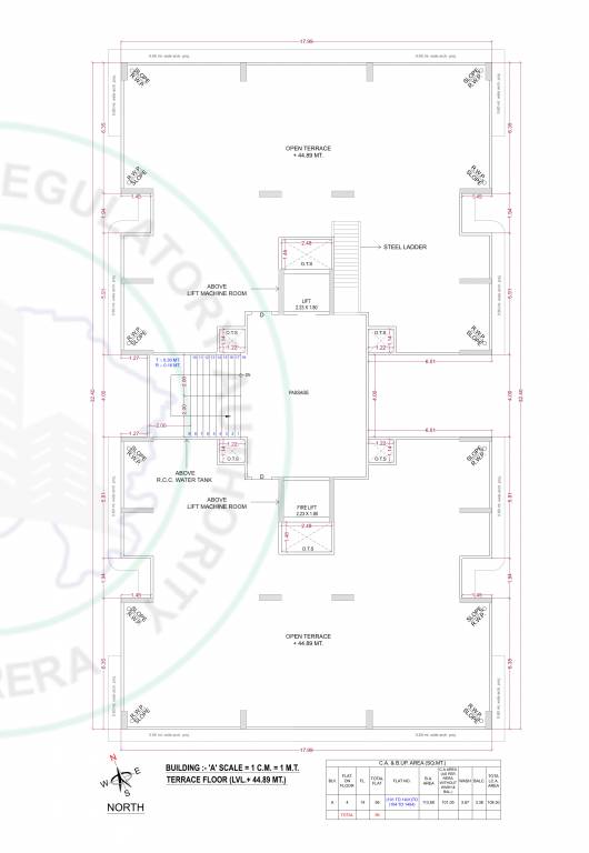  luxuria Block A Cluster Plan for Terrace Floor
