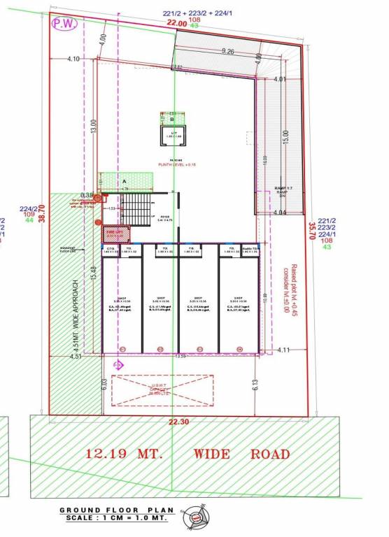  park Block A Cluster Plan for ground Floor