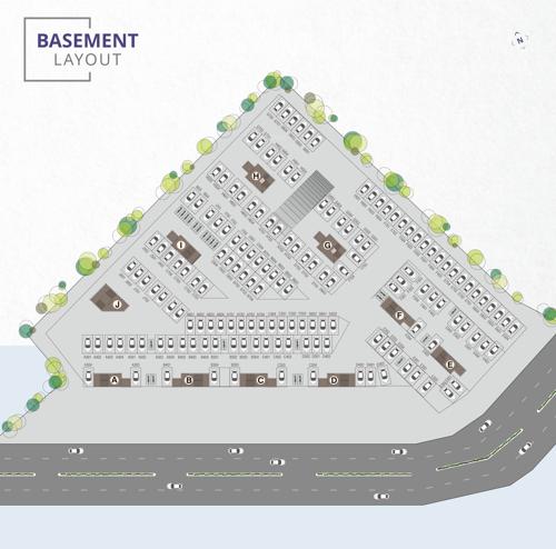  siddhnath-park Tower A, B, C, D, E, F, G, H, I, J  Cluster Plan for ground Floor