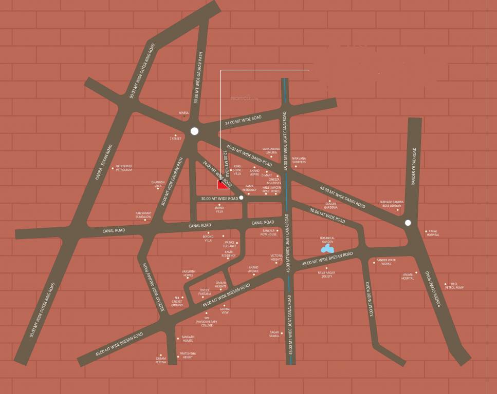  parivaar bunglows Location Plan