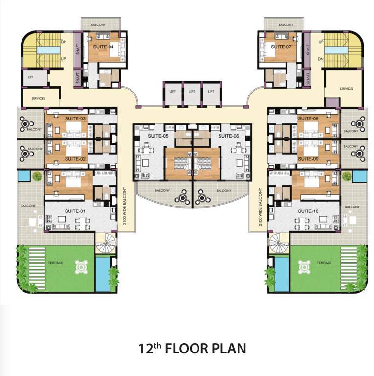  svg townsquare 1 SVG Townsquare 1 Cluster Plan for 12th Floor