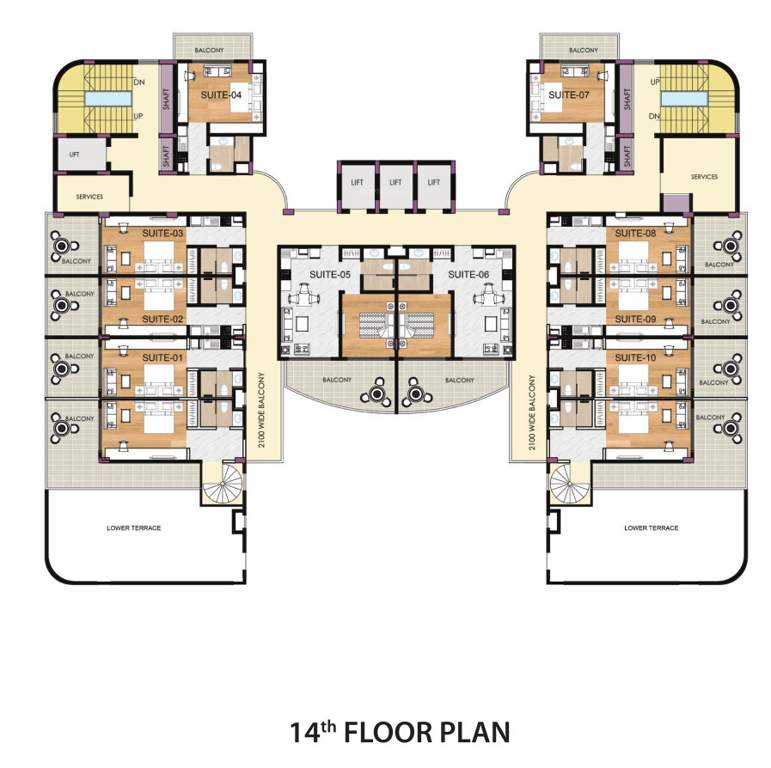  svg townsquare 1 SVG Townsquare 1 Cluster Plan for 14th Floor