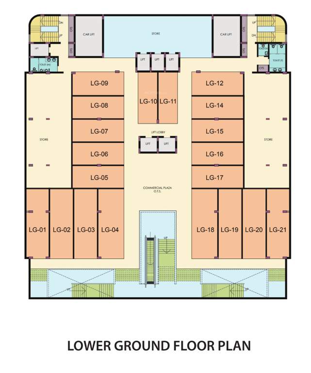  svg townsquare 1 SVG Townsquare 1 Cluster Plan for ground Floor