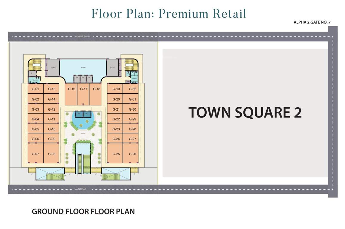  svg townsquare 1 SVG Townsquare 1 Cluster Plan for ground Floor