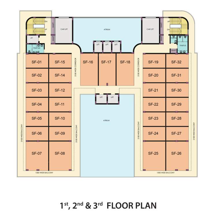  svg townsquare 1 SVG Townsquare 1 Cluster Plan from 1st to 3rd Floor