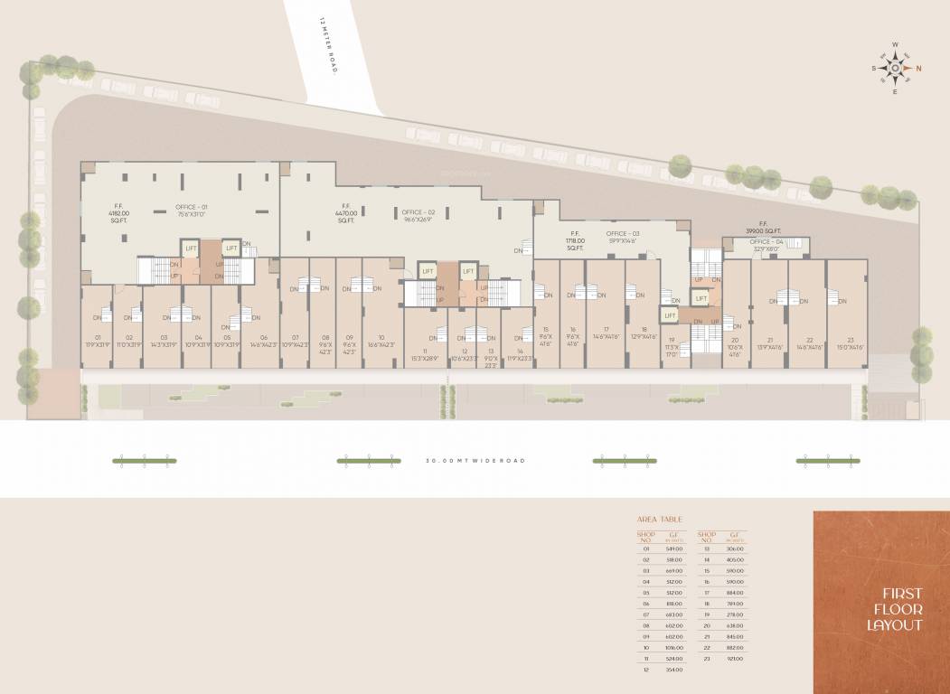  vraj hill view Wing A B C Cluster Plan