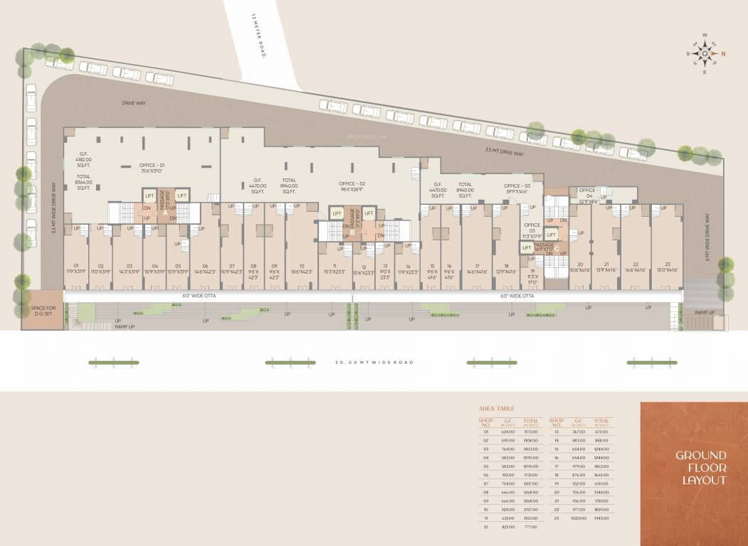  vraj hill view Wing A B C Cluster Plan