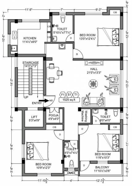  aadityaa-enclave Aadityaa Enclave Cluster Plan from 1st to 3rd Floor