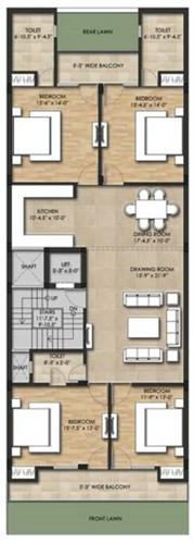  luxury-floors-8 Sagar Luxury Floors 8 Cluster Plan from 1st to 4th Floor
