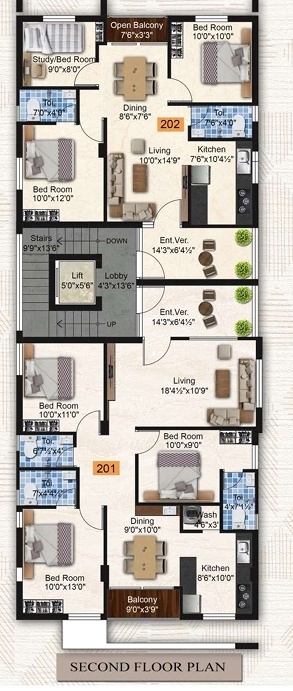  kanakadharaa Kanakadharaa Cluster Plan for 2nd Floor