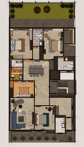  luxury-floors-6 Luxury Floors 6 Cluster Plan from 1st to 4th Floor