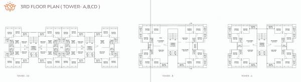  ananyaa-grace Tower A B C D Cluster Plan for 3rd Floor