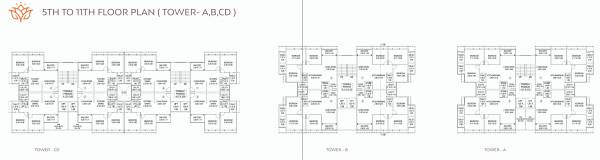  ananyaa-grace Tower A B C D Cluster Plan from 5th to 11th Floor
