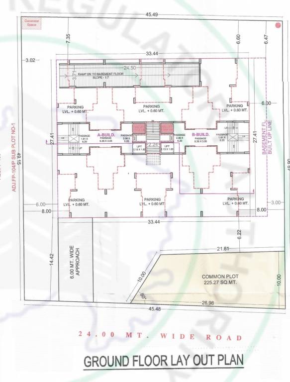  heights A Cluster Plan for ground Floor