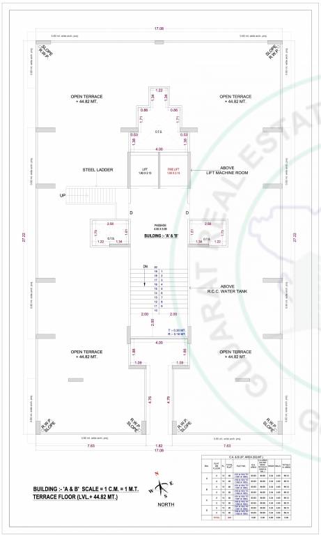  pratishtha palm Block A & B Cluster Plan for Terrace Floor