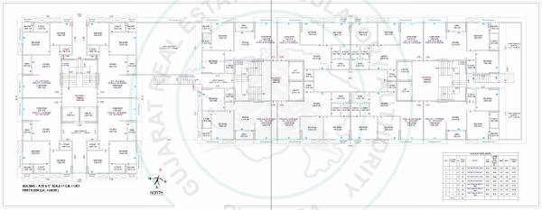  nilkanth-heaven Block A ,B,C Cluster Plan for 1st Floor