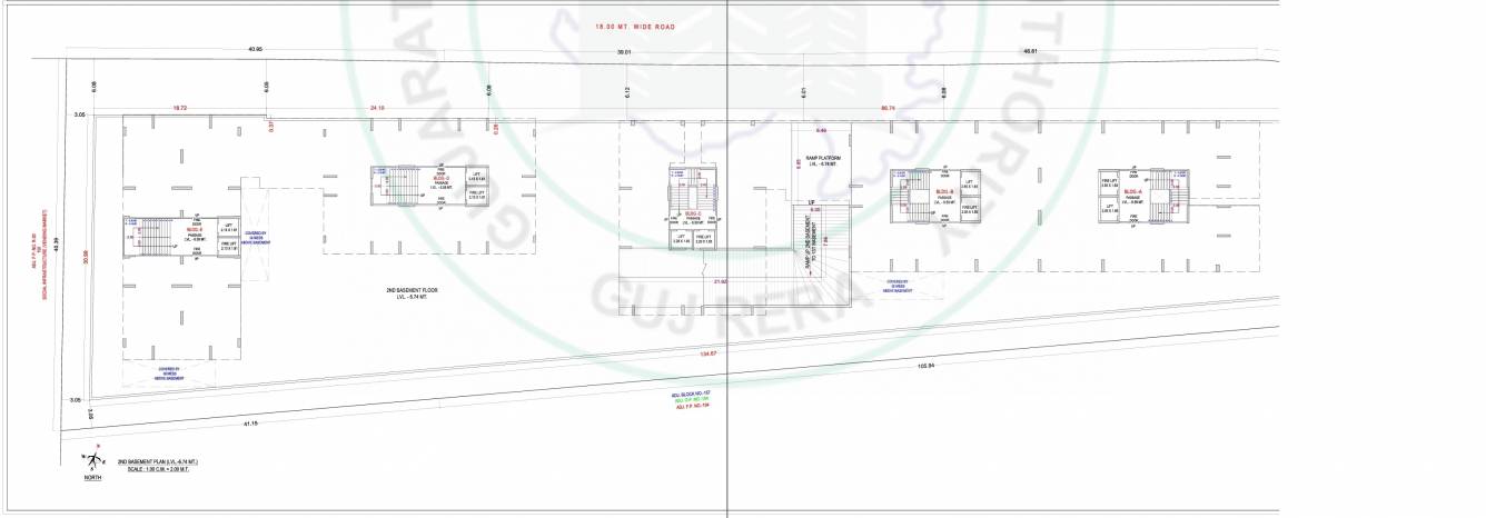 nilkanth heaven Block A Cluster Plan for basment