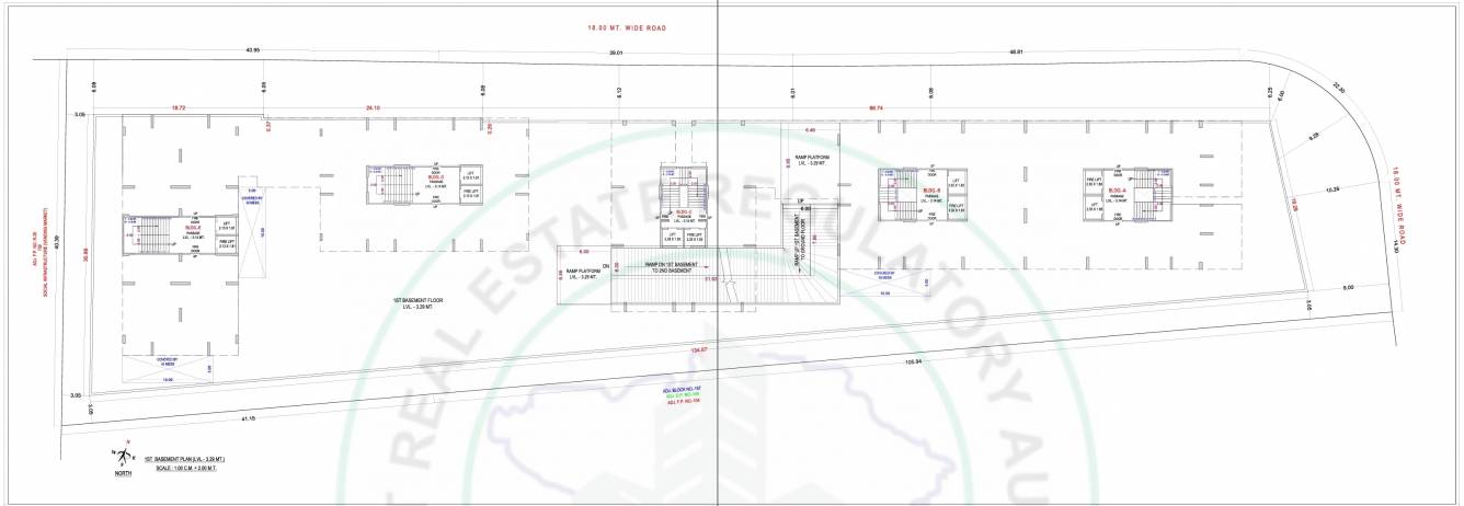 nilkanth heaven Block A Cluster Plan for basment