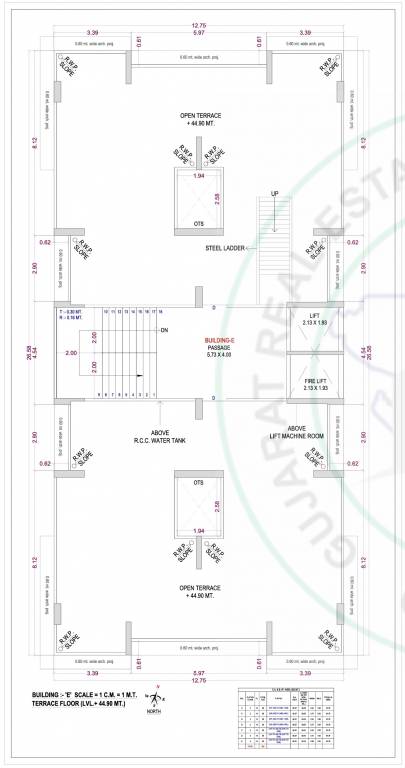 nilkanth heaven Block E Cluster Plan for terrace