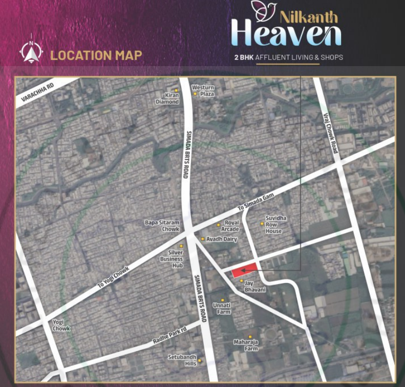 nilkanth heaven Location Plan