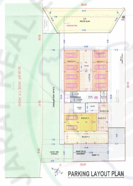  vishwa-luxuria A Cluster Plan for parking Floor