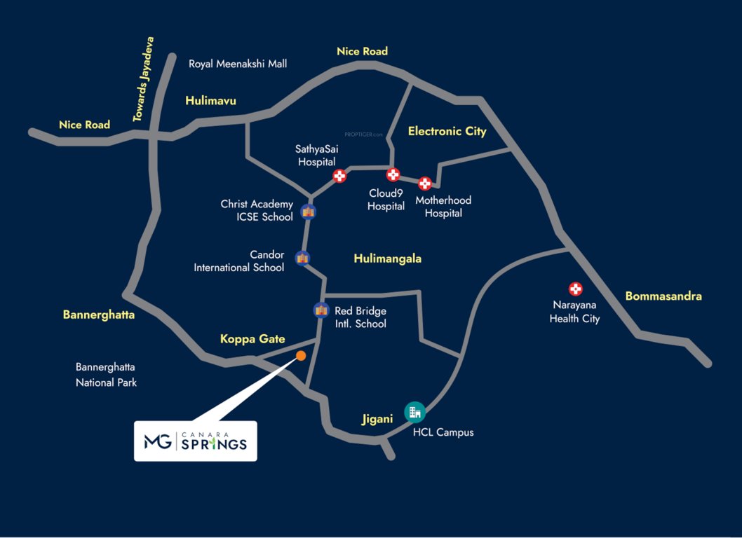 mg canara springs Location Plan