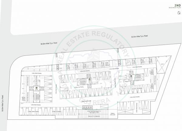  western-luxuria Block A,B,C Cluster Plan For Basement